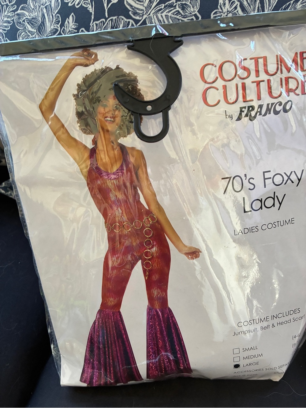 Costume Culture 70s Foxy Lady Women's Purple shimmer Jumpsuit Costume